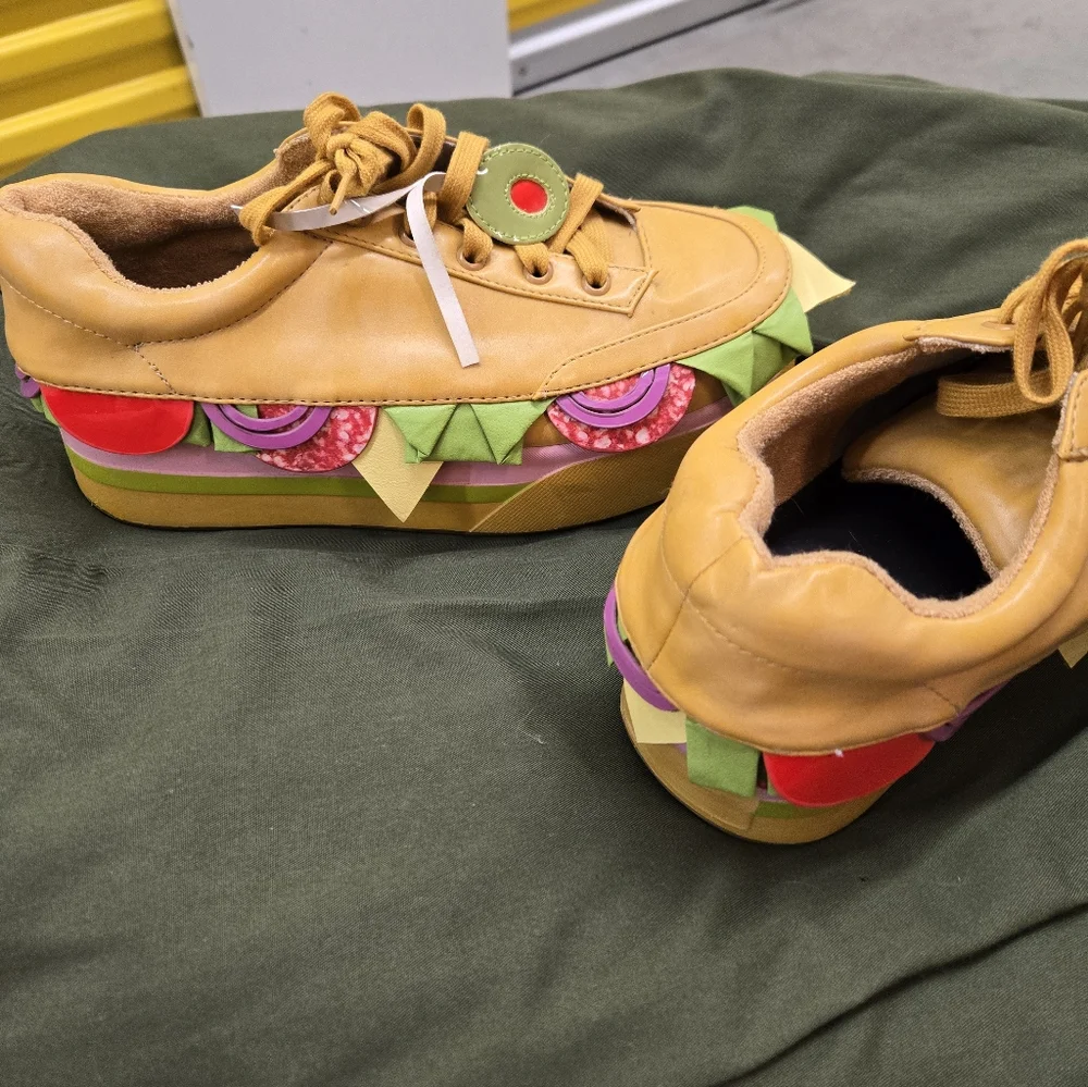 Dolls Kill Current Mood Deli Sandwich Plarform Sneaker Shoes - Picture 5 of 8